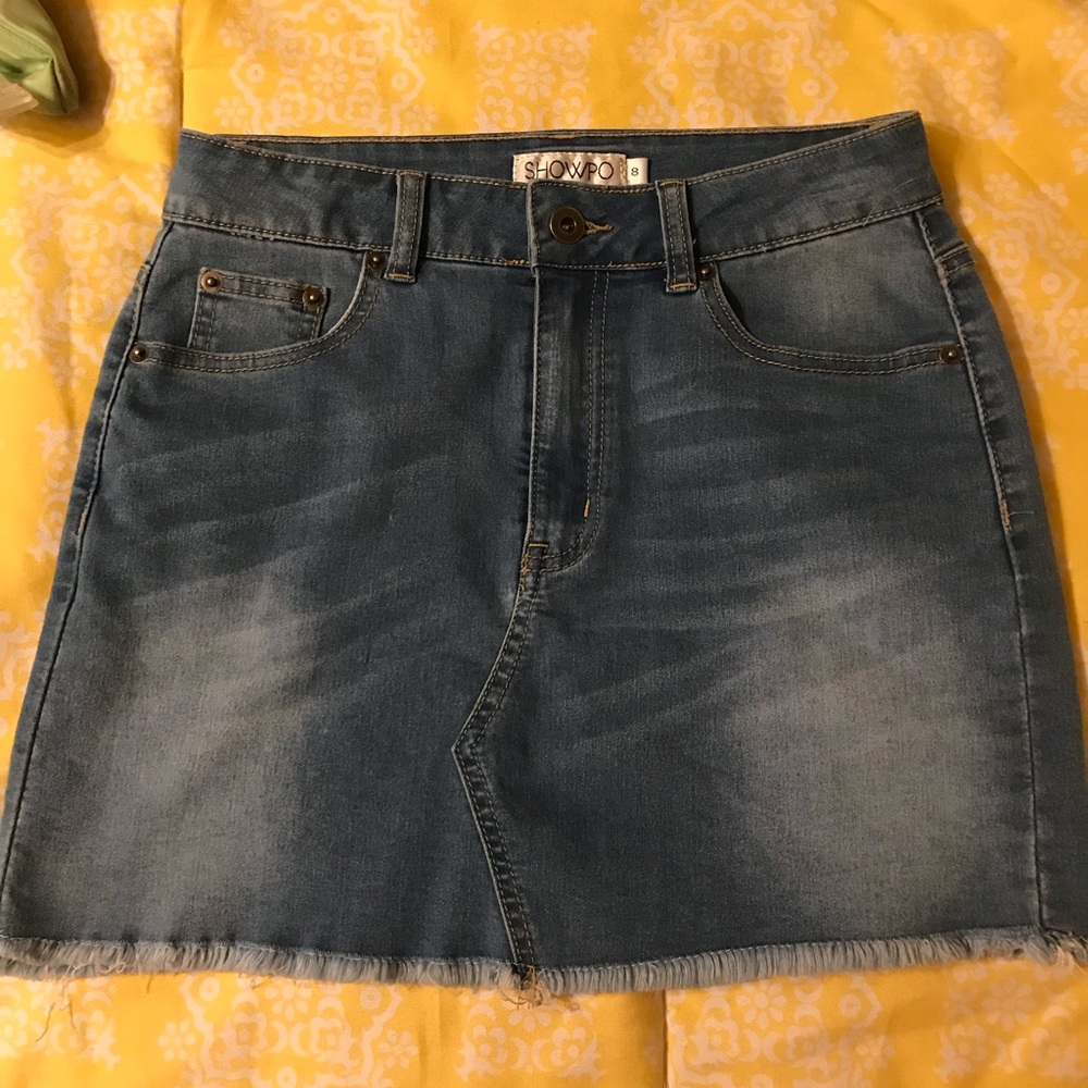 Showpo denim skirt